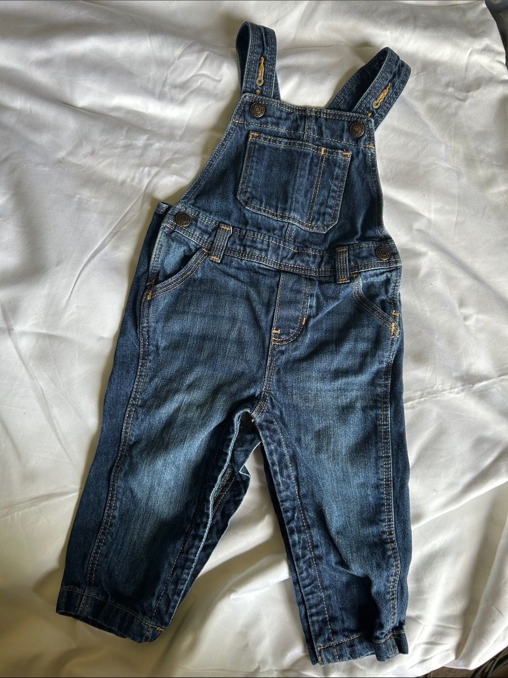 Old Navy Children's Denim Overalls - Dark Blue